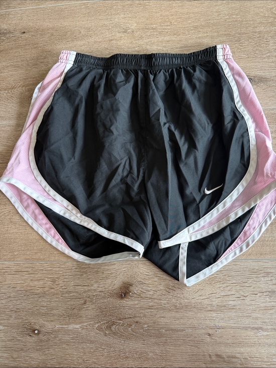 Nike Pants - Nike Black Shorts with Pink Panels and White Trim